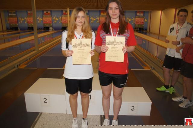 U18 weiblich Platz 2 Schubert D., Platz 3 Kristen M.