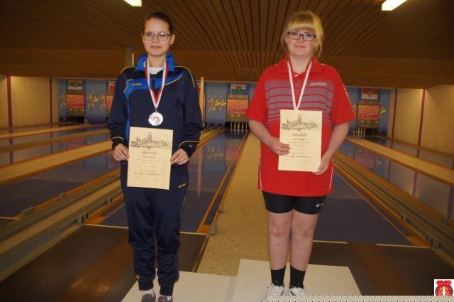 U 14 weiblich Platz 2 Popp L., Platz 1 Rösch A.