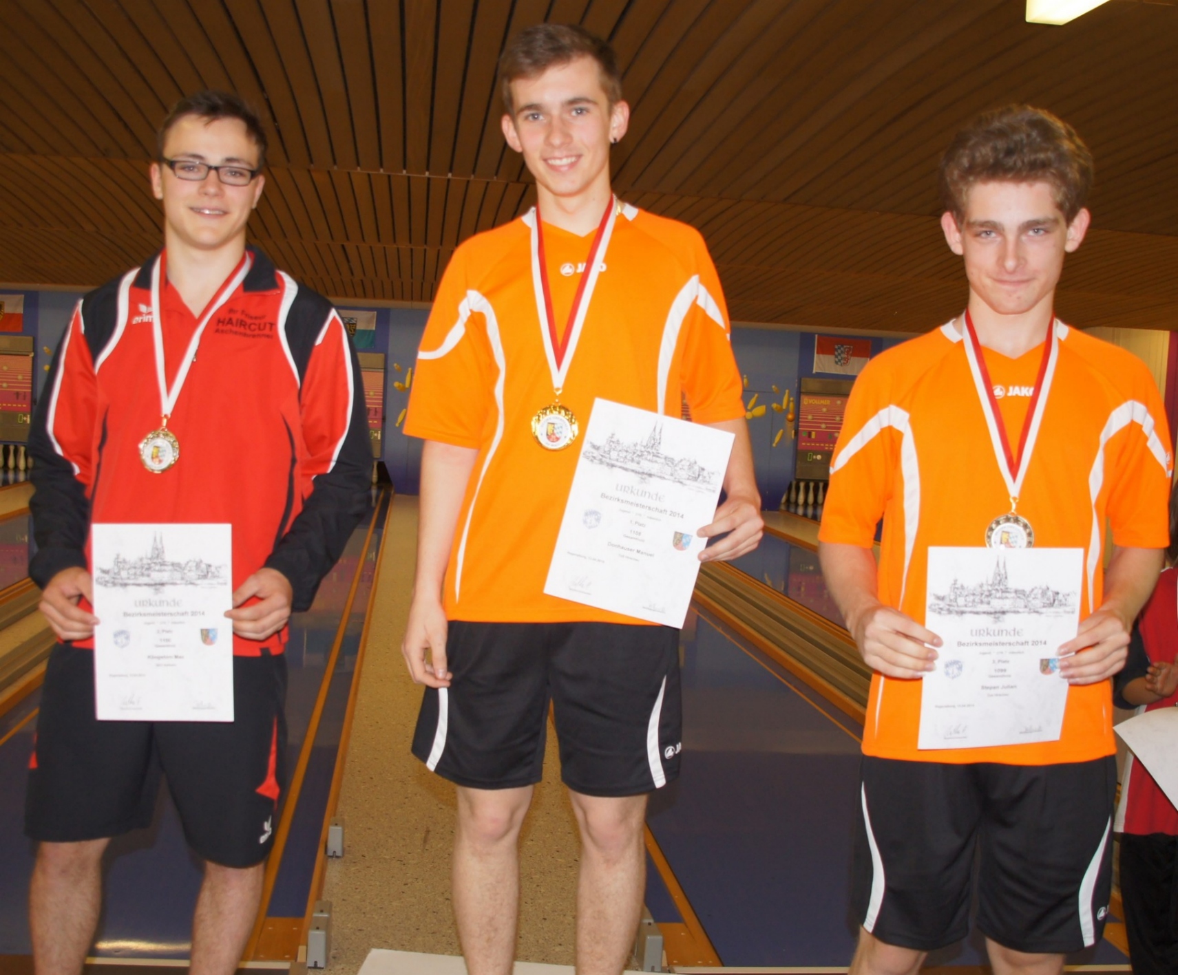 Jugend U 18 männlich 1. Donhauser M.,                                                    2. Klingshirn M., 3. Stepan J.