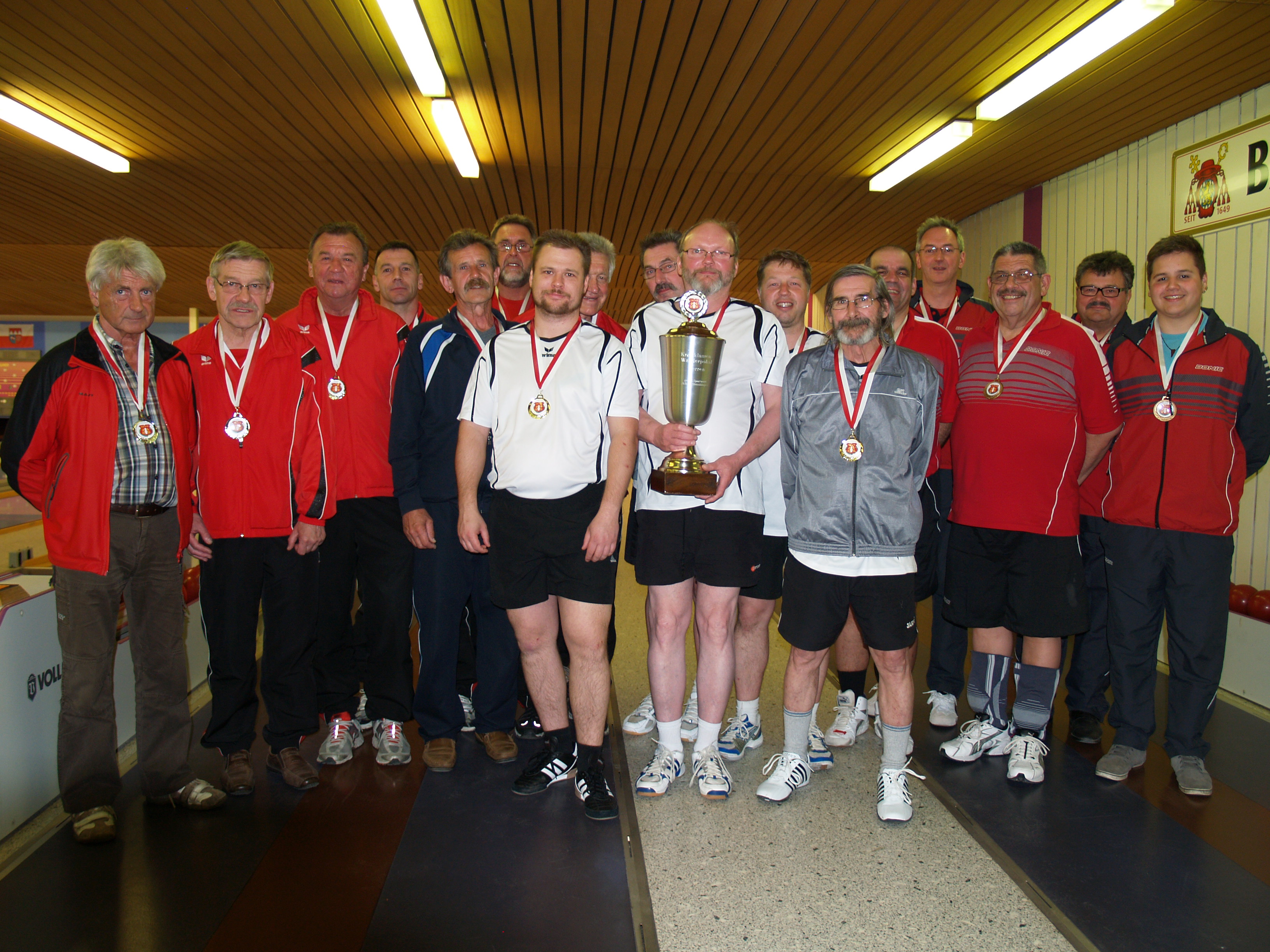 KK-Pokal 2014 Männer 6-er 1. KC Stadtamhof, 2. SG Walhalla 2, 3. TSV Deuerling 3