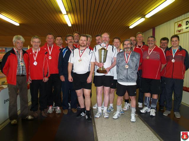 KK-Pokal 2014 Männer 6-er 1. KC Stadtamhof, 2. SG Walhalla 2, 3. TSV Deuerling 3