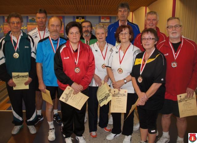 Gruppenbild Einzelmeisterschaft 2014 Kreis Regensburg Seniorinnen und Senioren A+B+C